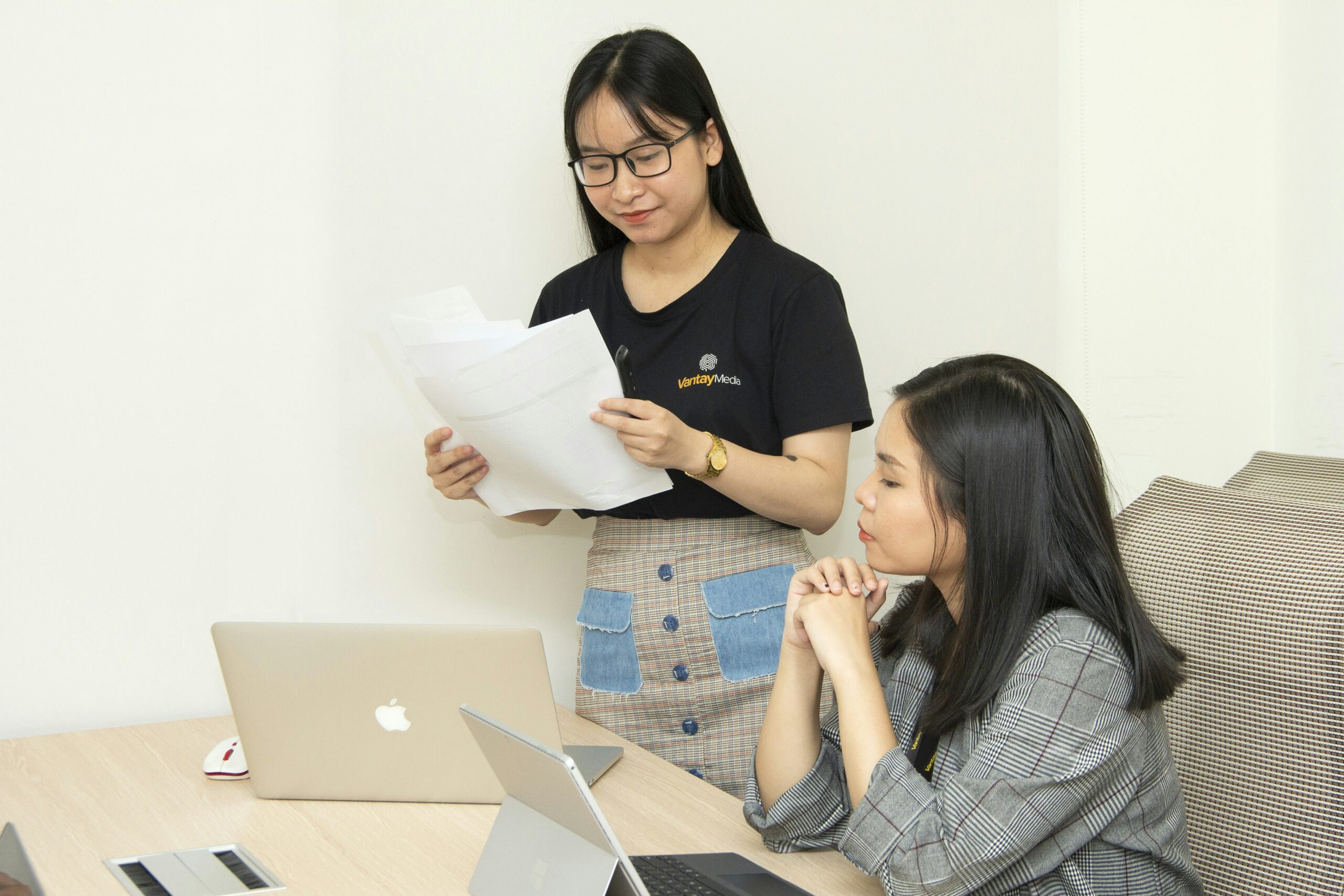 Business professionals in international meeting