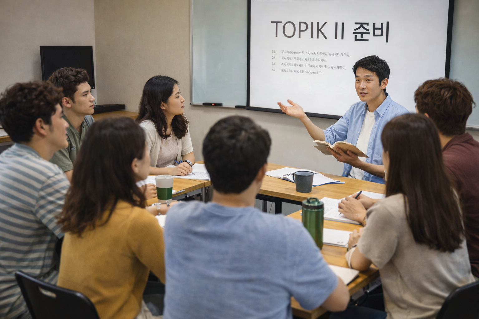 Live group Korean class