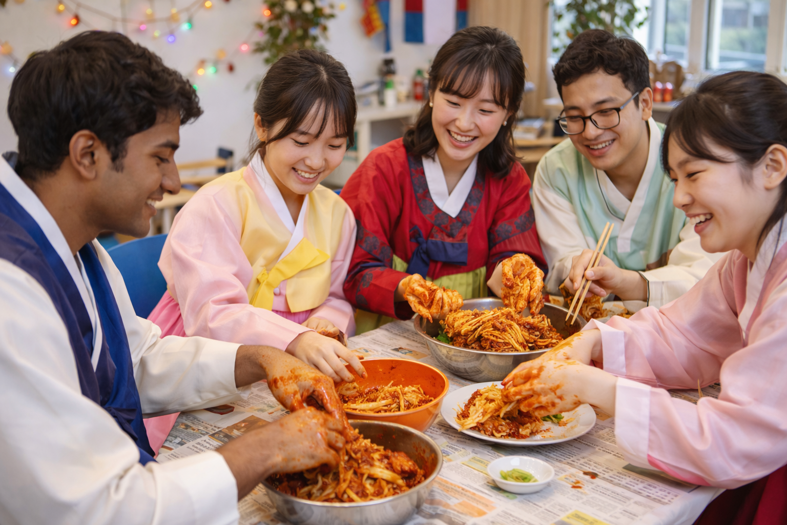 Korean culture workshop with traditional foods
