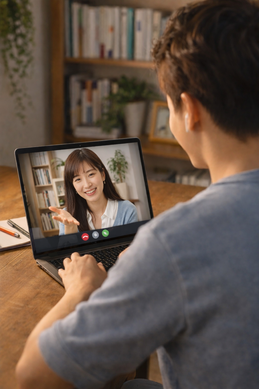 1-on-1 Korean tutoring session